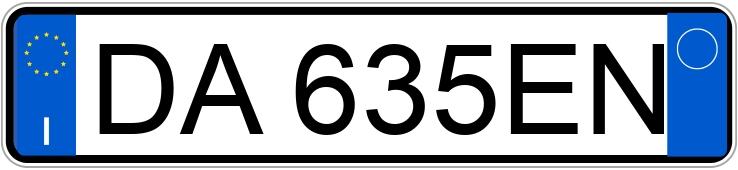 Numer rejestracyjny DA635EN posiada BMW Serie 3