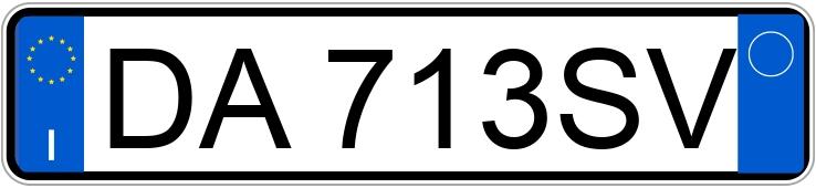 Numer rejestracyjny DA713SV posiada SMART fortwo 1a serie