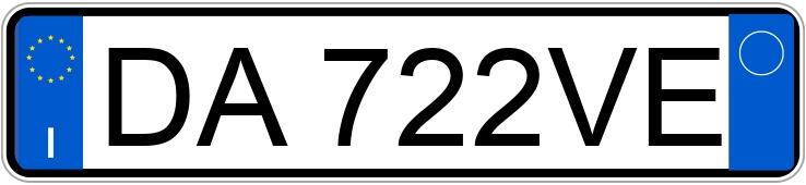Numer rejestracyjny DA722VE posiada FIAT Ducato