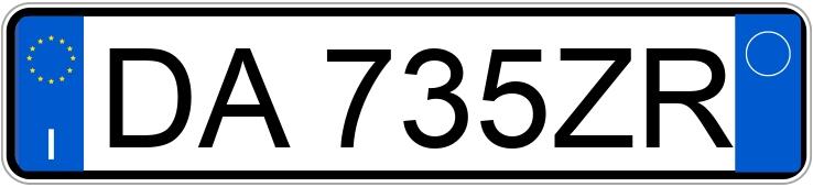Numer rejestracyjny DA735ZR posiada VOLKSWAGEN Golf 5a serie