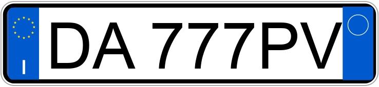 Numer rejestracyjny DA777PV posiada SMART forfour 1a serie