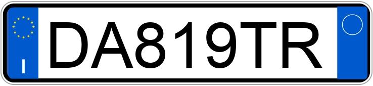 Numer rejestracyjny DA819TR posiada LANCIA Musa