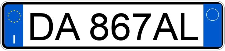 Numer rejestracyjny DA867AL posiada FIAT Punto 3a serie Numer rejestracyjny DA867AL posiada FIAT Punto 3a serie