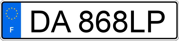 Numer rejestracyjny DA868LP posiada PEUGEOT 205