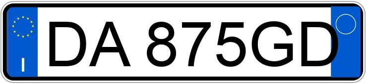 Numer rejestracyjny DA875GD posiada Renault Master