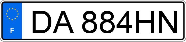 Numer rejestracyjny DA884HN posiada AUDI A3