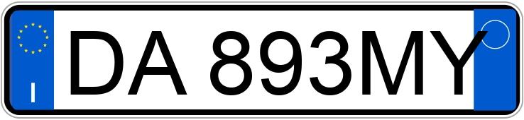 Numer rejestracyjny DA893MY posiada JEEP Cherokee 2a serie
