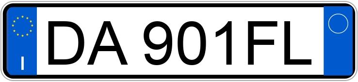 Numer rejestracyjny DA901FL posiada FIAT Croma