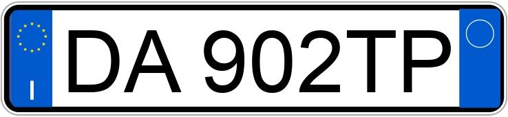 Numer rejestracyjny DA902TP posiada ALFA ROMEO 147 2a serie Numer rejestracyjny DA902TP posiada ALFA ROMEO 147 2a serie