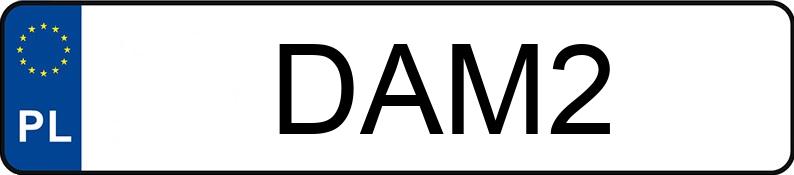 Numer rejestracyjny DAM 2 posiada DODGE Grand Caravan 3.6 Kat. MR`11 GT Aut. - DAM2 Numer rejestracyjny DAM 2 posiada DODGE Grand Caravan 3.6 Kat. MR`11 GT Aut. - DAM2