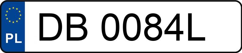 Numer rejestracyjny DB 0084L posiada TOYOTA TOYOTA COROLLA - DB0084L
