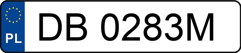 Numer rejestracyjny DB 0283M posiada FORD MONDEO BB7 - DB0283M Numer rejestracyjny DB 0283M posiada FORD MONDEO BB7 - DB0283M
