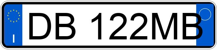 Numer rejestracyjny DB122MB posiada VOLKSWAGEN Golf 5a serie