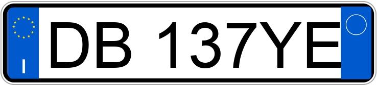 Numer rejestracyjny DB137YE posiada PEUGEOT 307