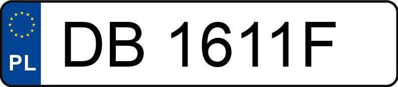 Le numéro d’enregistrement DB 1611F a PEUGEOT 206 1.1 MR`98 XR Presence - DB1611F