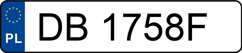 Numer rejestracyjny DB 1758F posiada AUDI A3 - DB1758F