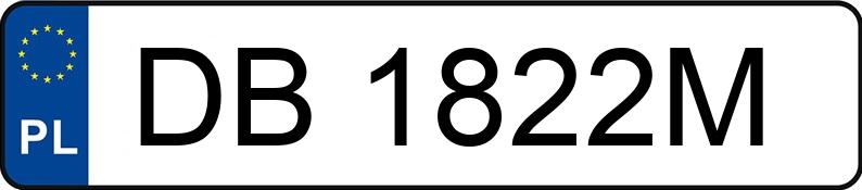 Numer rejestracyjny DB 1822M posiada MAN TGX L.2018.858.001 - DB1822M