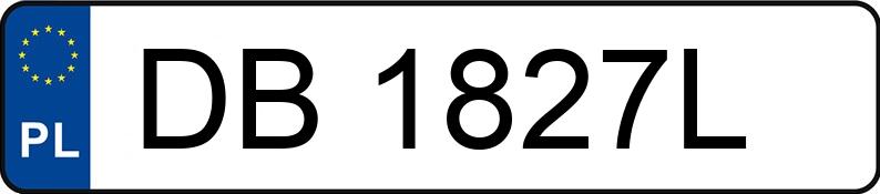 Numer rejestracyjny DB 1827L posiada TOYOTA TOYOTA COROLLA - DB1827L