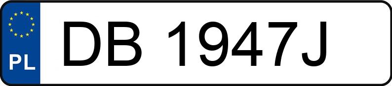 Numer rejestracyjny DB 1947J posiada FORD KUGA - DB1947J Numer rejestracyjny DB 1947J posiada FORD KUGA - DB1947J