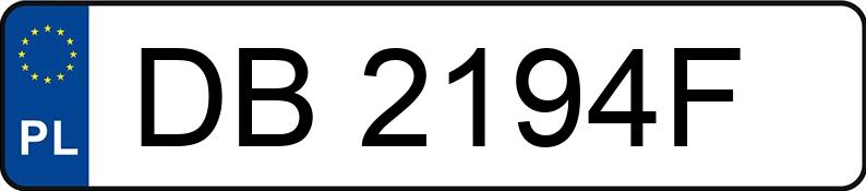 Numer rejestracyjny DB 2194F posiada OPEL Astra 1.6i Kat. CD - DB2194F Numer rejestracyjny DB 2194F posiada OPEL Astra 1.6i Kat. CD - DB2194F