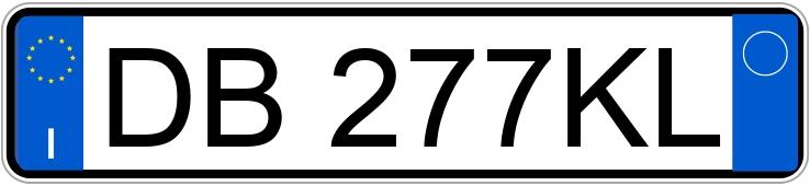 Numer rejestracyjny DB277KL posiada FIAT Panda 2a serie