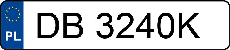 Numer rejestracyjny DB 3240K posiada VOLKSWAGEN Golf V 2.0 FSI MR`03 E4 Sportline Tiptronic - DB3240K