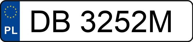 Registreringsnummeret DB 3252M har BMW 523i MR`10 E5 F10 523i MR`10 E5 F10 - DB3252M