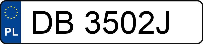 Numer rejestracyjny DB 3502J posiada TOYOTA COROLLA - DB3502J