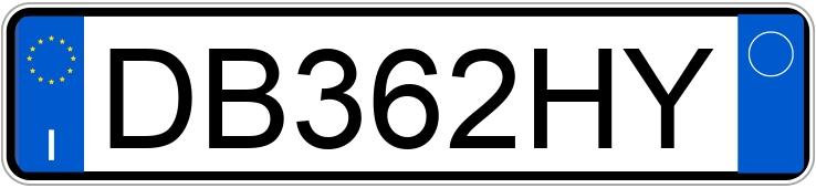 Numer rejestracyjny DB362HY posiada ALFA ROMEO 147 2a serie