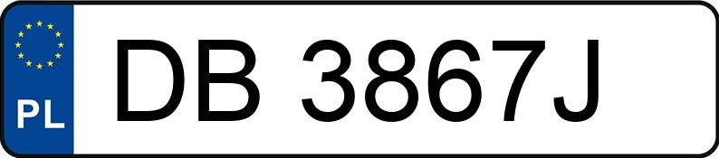 Numer rejestracyjny DB 3867J posiada CITROEN XSARA PICASSO - DB3867J