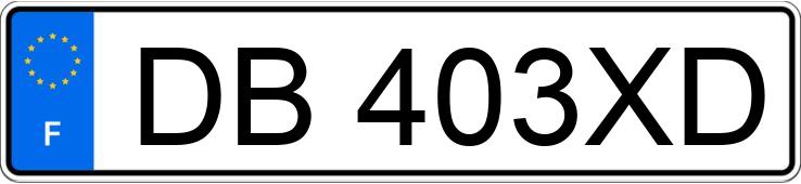 Numer rejestracyjny DB403XD posiada PEUGEOT 3008