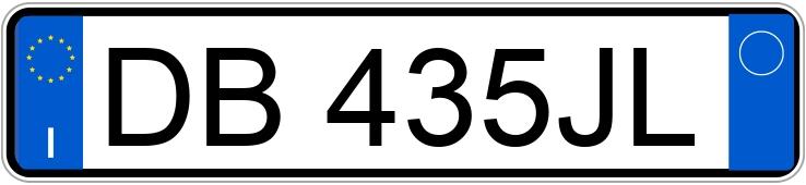 Numer rejestracyjny DB435JL posiada ALFA ROMEO 147 2a serie Numer rejestracyjny DB435JL posiada ALFA ROMEO 147 2a serie