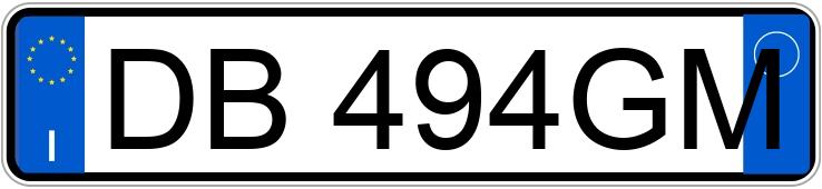 Numer rejestracyjny DB494GM posiada MERCEDES Classe C