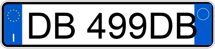 Numer rejestracyjny DB499DB posiada VOLKSWAGEN Golf 5a serie