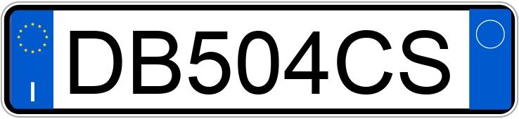 Numer rejestracyjny DB504CS posiada FIAT Panda 2a serie