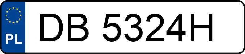 Numer rejestracyjny DB 5324H posiada PEUGEOT BOXER - DB5324H