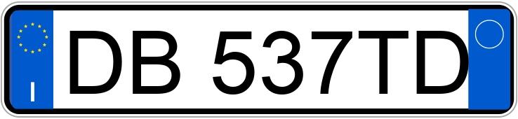 Numer rejestracyjny DB537TD posiada FIAT Multipla 2a serie Numer rejestracyjny DB537TD posiada FIAT Multipla 2a serie