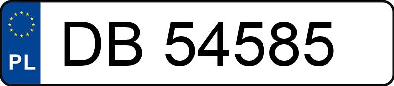 Numer rejestracyjny DB 54585 posiada BMW 318 IS - DB54585