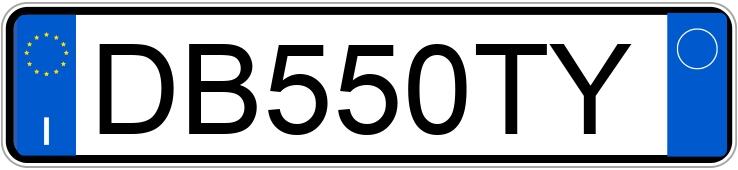 Numer rejestracyjny DB550TY posiada FIAT Panda 2a serie