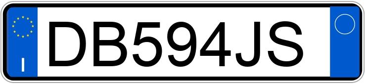 Numer rejestracyjny DB594JS posiada VOLKSWAGEN Golf 5a serie