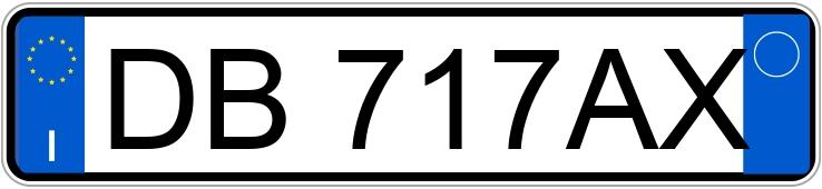 Numer rejestracyjny DB717AX posiada MERCEDES Classe B