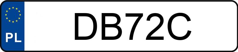 Numer rejestracyjny DB 72C posiada VOLVO V70 2.4 MR`96 V70 2.4 MR`96 - DB72C