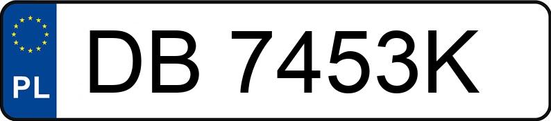 Numer rejestracyjny DB 7453K posiada TOYOTA PROACE CITY VERSO - DB7453K