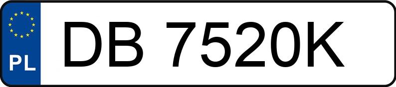 Le numéro d’enregistrement DB 7520K a BMW 320 Touring Diesel Kat. MR`01 E3 E46 320 Touring Diesel Kat. MR`01 E3 E46 - DB7520K