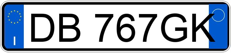 Numer rejestracyjny DB767GK posiada FIAT Punto 3a serie