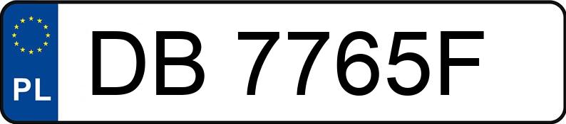 Numer rejestracyjny DB 7765F posiada MERCEDES-BENZ 124 - DB7765F