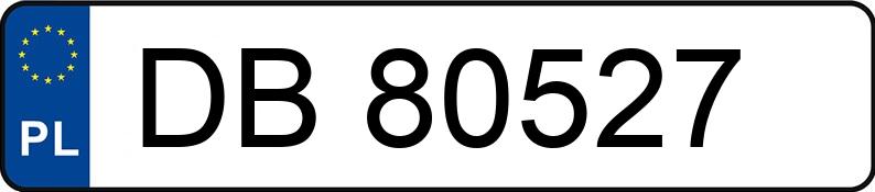 Numer rejestracyjny DB 80527 posiada FORD RANGER - DB80527