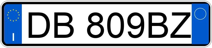 Numer rejestracyjny DB809BZ posiada Fiat Panda
