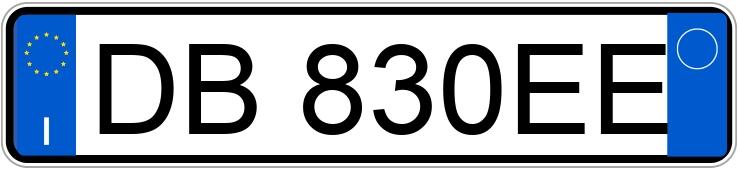 Numer rejestracyjny DB830EE posiada RENAULT Megane 2a serie