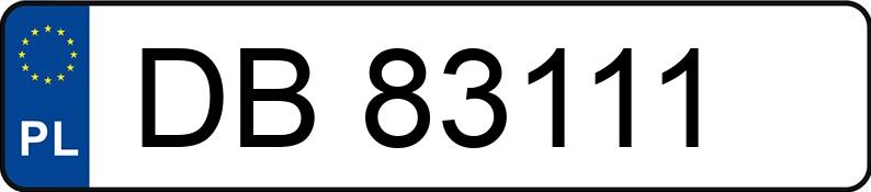 Il numero di registrazione DB 83111 ha MITSUBISHI Lancer 1.8 MR`08 E4 Instyle - DB83111